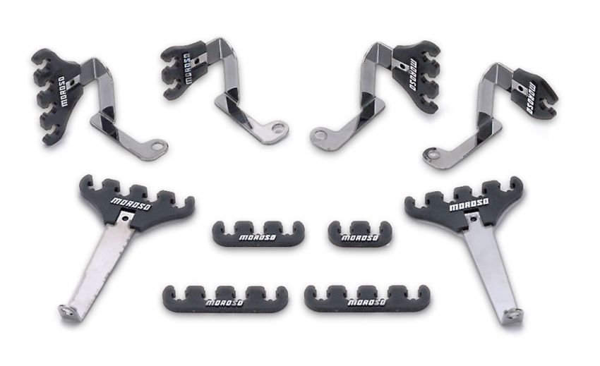 MOROSO MOR72133 SBF Spark Plug Wire Loom Kit - Black