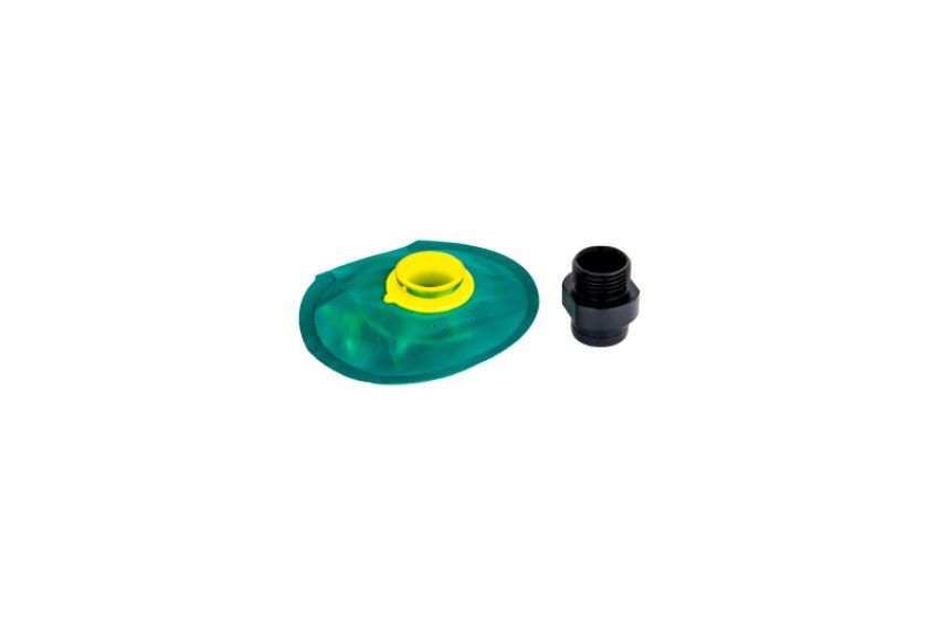 Fuelab 83811 In-Tank Fuel Sock Kit 65 Micron Nylon Mesh w/-8AN Adaptor Fitting for 484xx Series Pumps