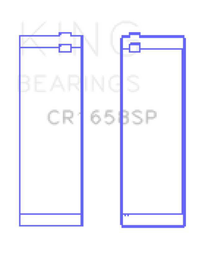 King Engine Bearings CR1658SP0.5 BMW N47 D20 A/N47S D20 D Sputter (Size +0.50mm) Connecting Rod Bearing Set