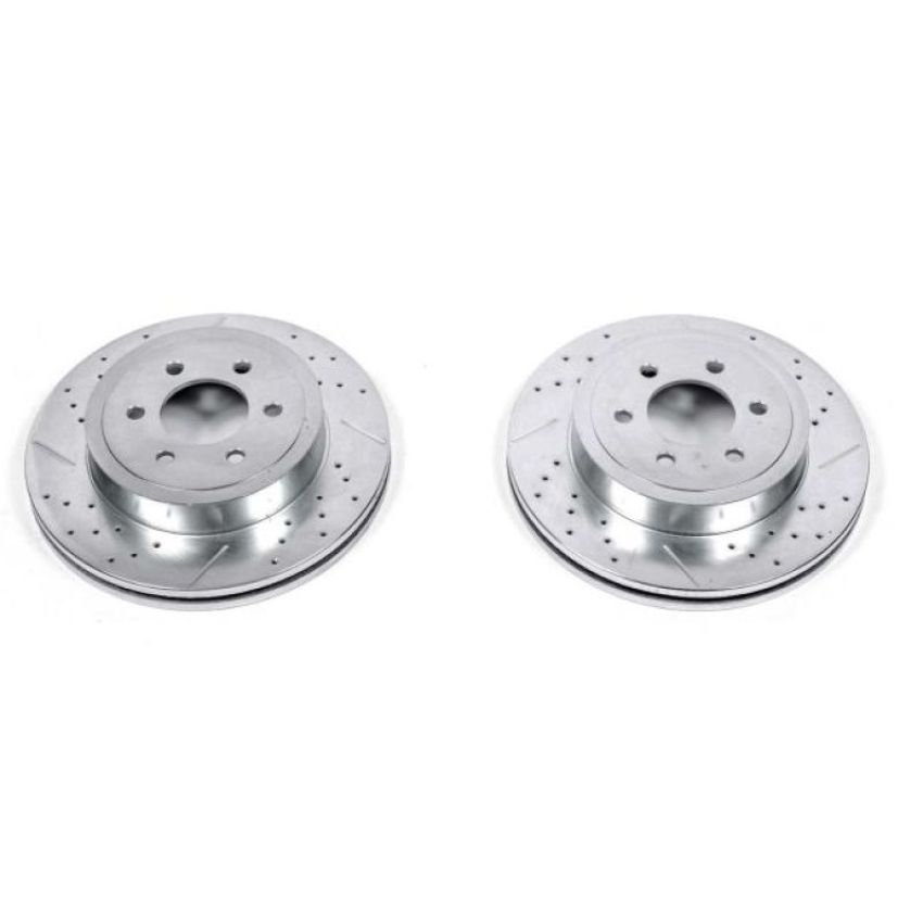 PowerStop AR8760XPR PowerStop Evolution Performance Drilled, Slotted & Plated Brake Rotor Pair