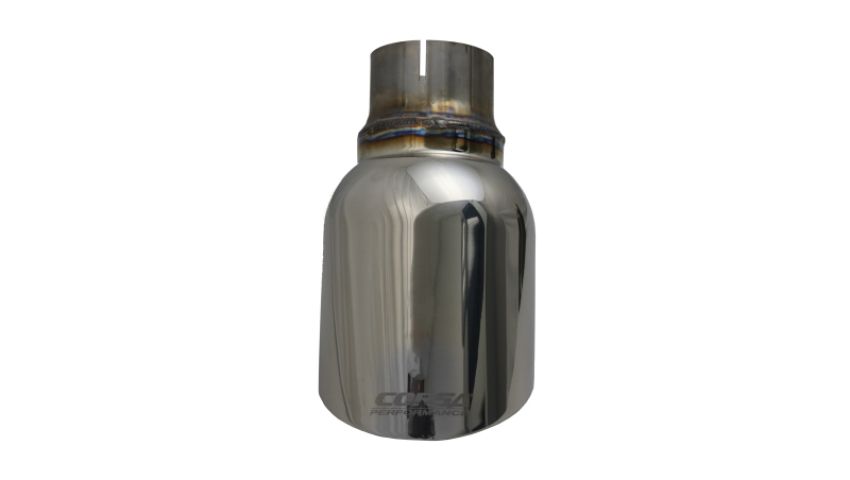 Corsa Performance TK007 Single 4.5in. Polished Pro-Series Universal Tip Kit (2.5in. Inlet-Clamp Included