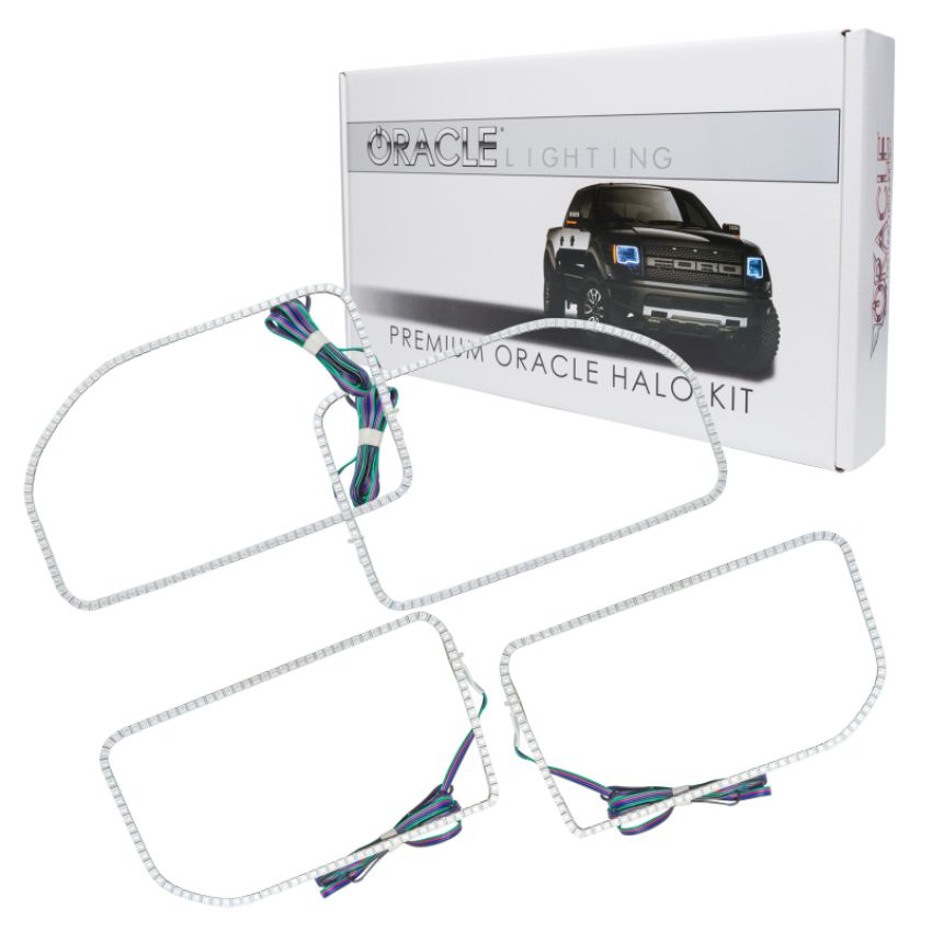 Oracle Lighting 2383-334 ColorSHIFT(tm) Halo Kit, Square Ring Design, ColorSHIFT(tm) - No Controller