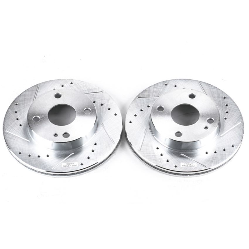 PowerStop JBR543XPR PowerStop Evolution Performance Drilled, Slotted & Plated Brake Rotor Pair