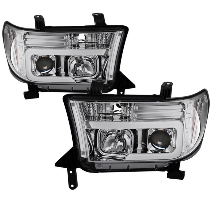 SPYDER 5084651 Projector Headlights - Version 2 - Light Bar DRL - Chrome