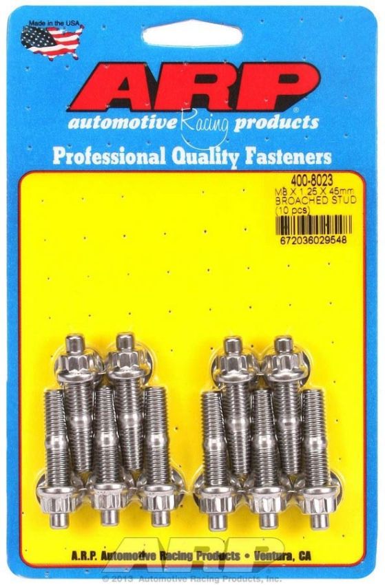ARP ARP400-8023 S/S Stud Kit - (10) M8 x 1.25in x  45mm