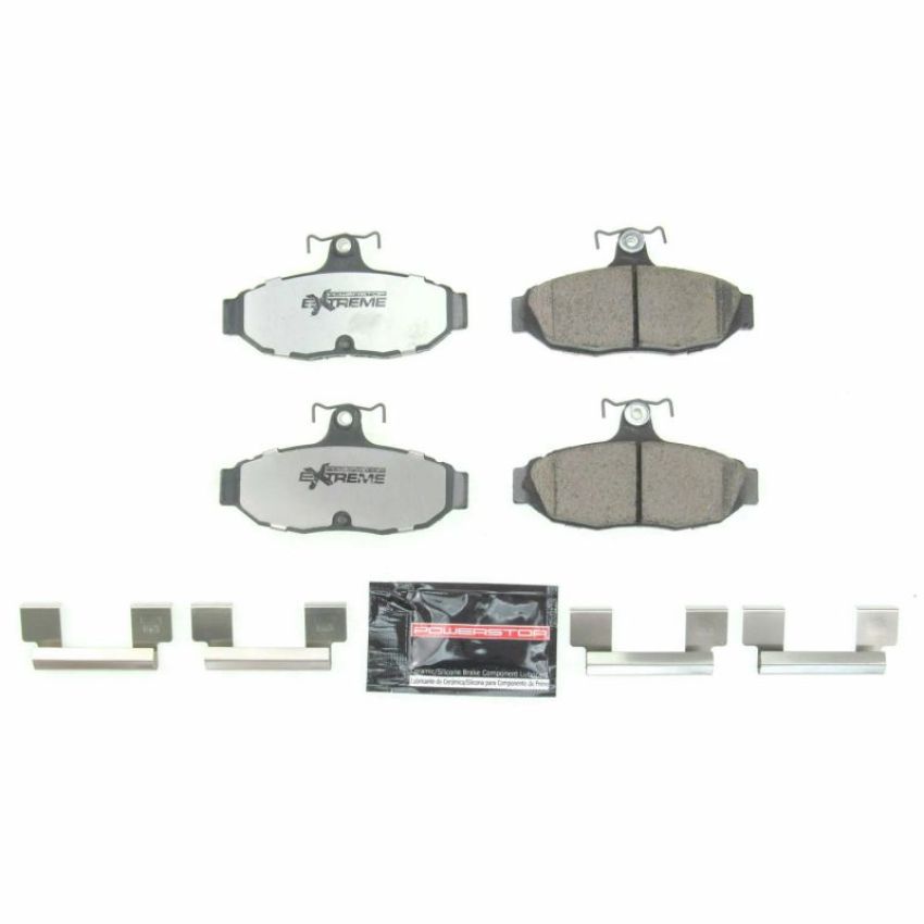 PowerStop Z26-347 PowerStop - Z26 Performance Carbon-Fiber Ceramic Brake Pads with Hardware Kit