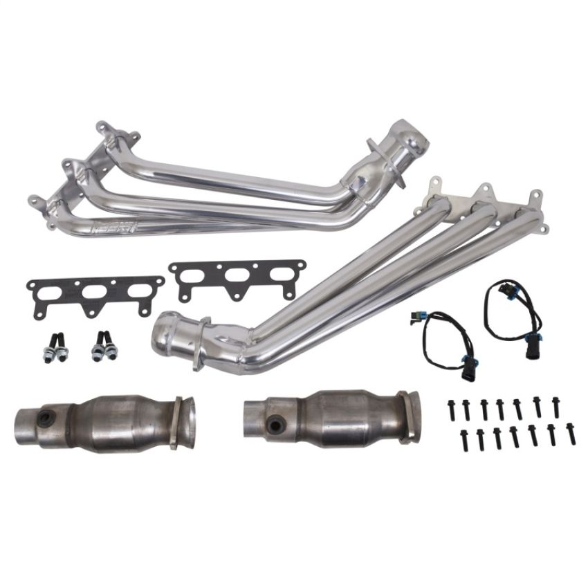 BBK Performance Parts 40410 2010-2011 CAMARO V6 1-5/8 LONG TUBE HEADERS W/CATS (POLISHED SILVER CERAMIC)