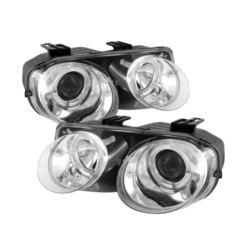 SPYDER 5008701 Projector Headlights - LED Halo - Chrome