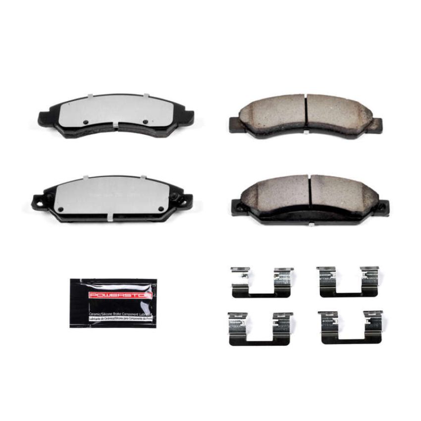 PowerStop Z36-1092 PowerStop - Z36 Truck and SUV Carbon-Fiber Ceramic Brake Pads with Hardware Kit
