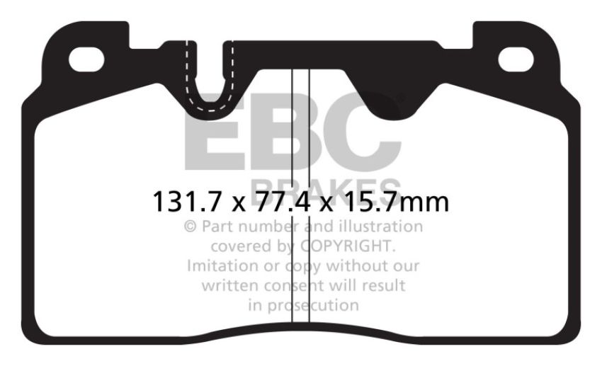 EBC Brakes DP32168C Redstuff Ceramic Low Dust Brake Pads