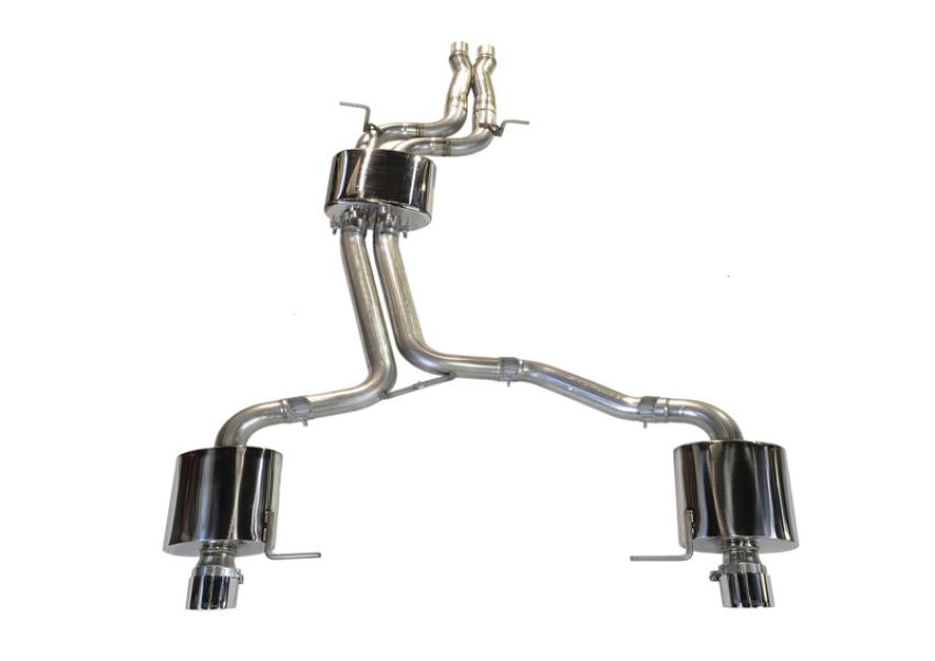 AWE Tuning 3020-33022 Audi 8R Q5 3.2L Non-Resonated Exhaust System (Downpipe-Back) - Diamond Black Tips