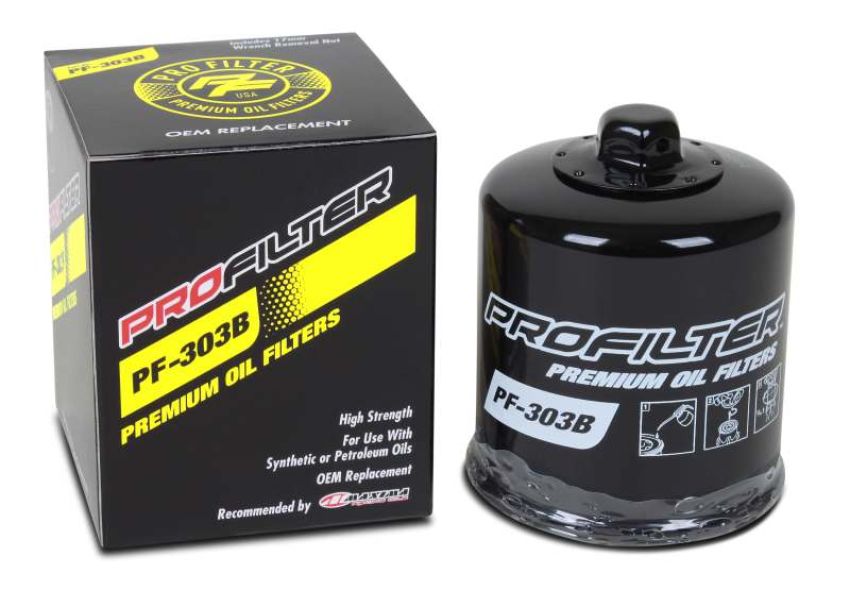 ProFilter PF-303B Honda/Kawasaki/Polaris/Yamaha Spin-On Black Various Performance Oil Filter