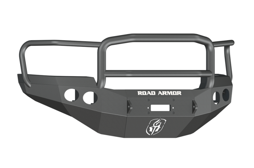 Road Armor 38405B 11-14 GMC 2500 Stealth Front Winch Bumper w/Lonestar Guard - Tex Blk