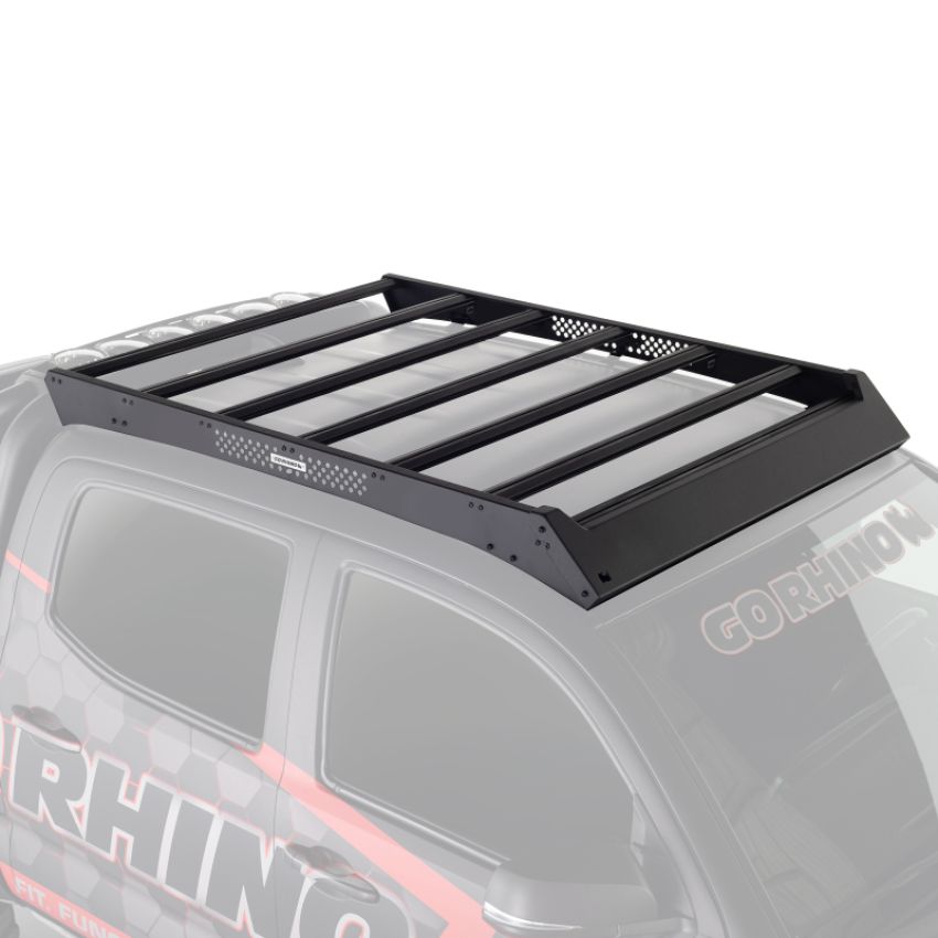 Go Rhino 5933000T 16-23 Toyota Tacoma DC Ceros Low Profile Roof Rack - Tex. Blk
