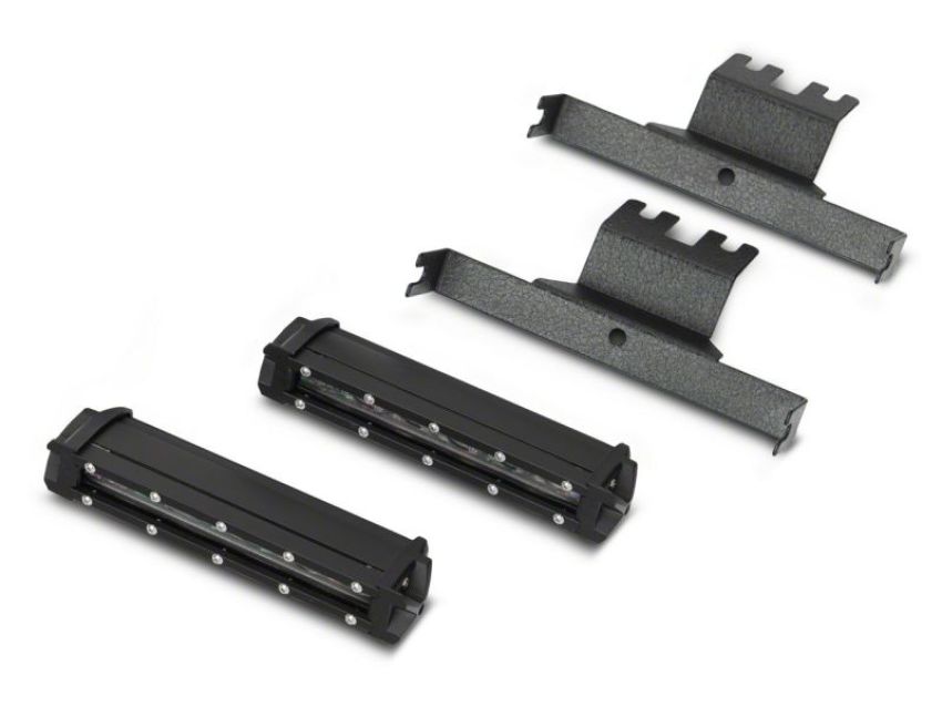 Raxiom J171201 18-23 Jeep Wrangler JL Axial Series 6-In Rear Window Mounted LED Light Bars