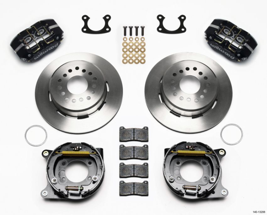 Wilwood 140-13206 Dynapro Dust-Boot P/S Park Brake Kit Small Ford 2.50in Offset