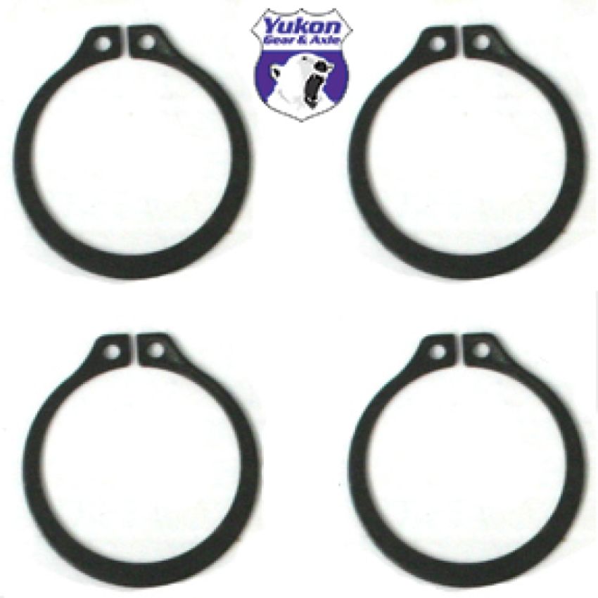 Yukon Gear & Axle YP SJ-733X-502 Yukon Gear (4) Full Circle Snap Rings / Fits Dana 60 733X U-Joint w/ Aftermarket Axle