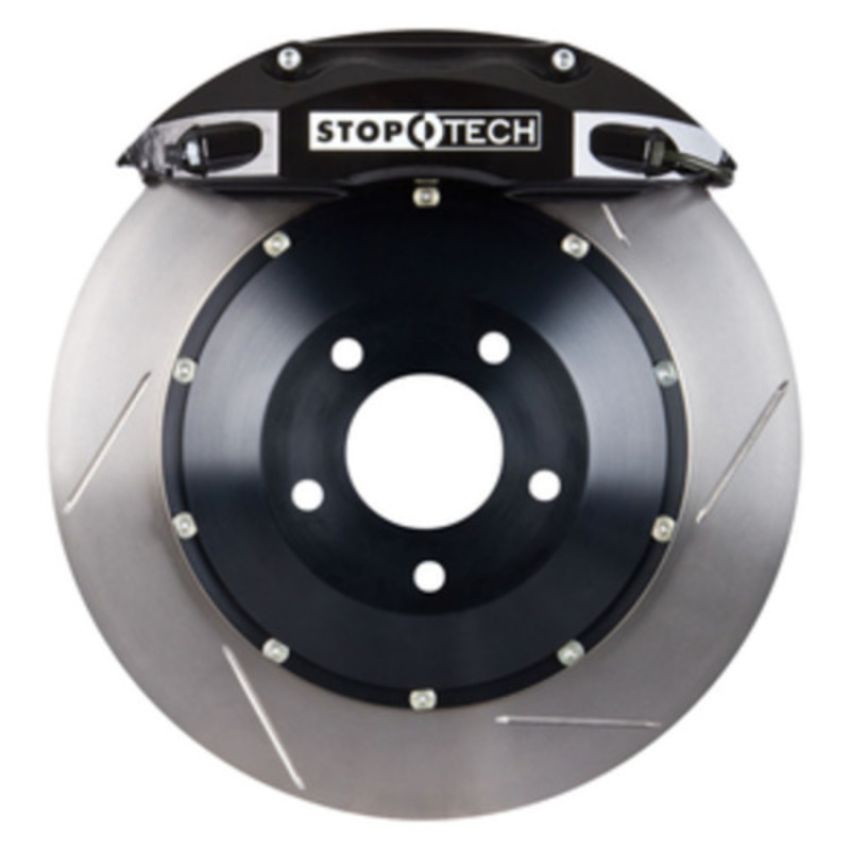 Stoptech 83.521.4700.51 02-09 Lexus SC430 Front BBK w/Black ST-40 Calipers 355x32mm Slotted Rotors Pads SS Lines