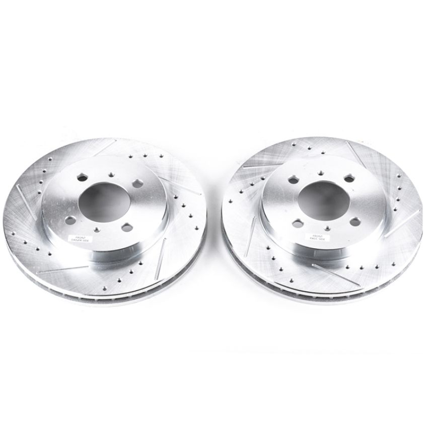PowerStop JBR779XPR PowerStop Evolution Performance Drilled, Slotted & Plated Brake Rotor Pair
