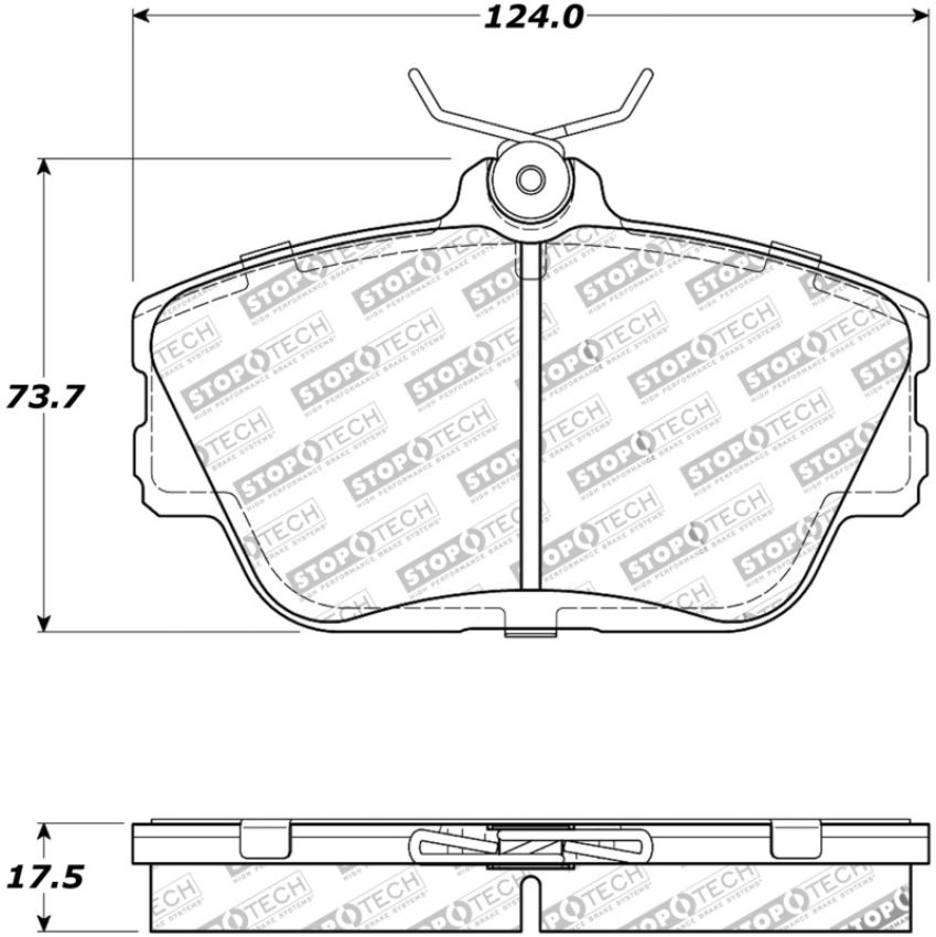 Stoptech 308.05980 Street Touring Brake Pads