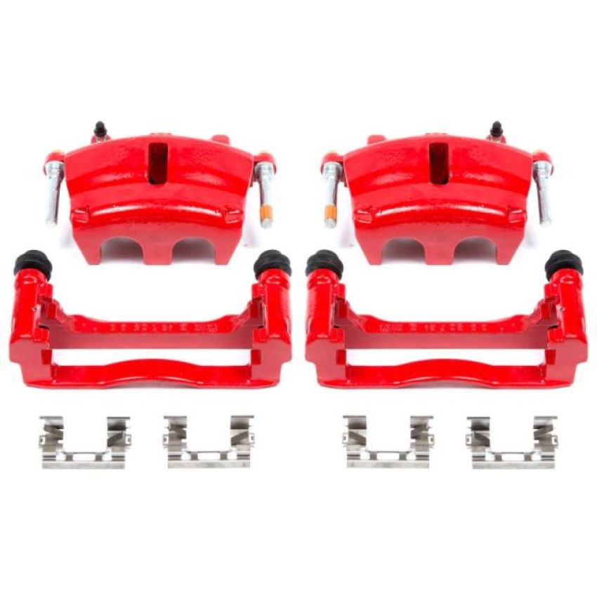 PowerStop S5004A Red Powder Coated Calipers