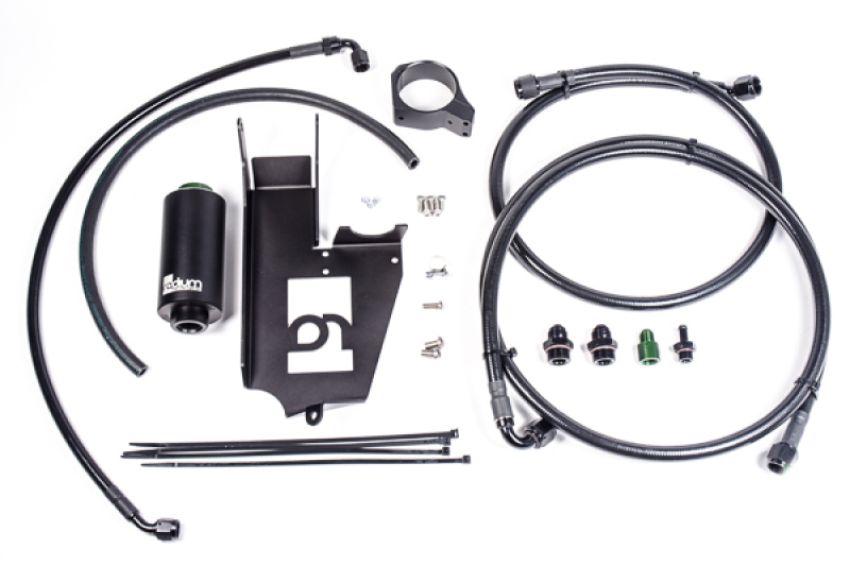 Radium Engineering 20-0376-03 FUEL HANGER PLUMBING KIT,?EVO 7-8-9,?STAINLESS FILTER