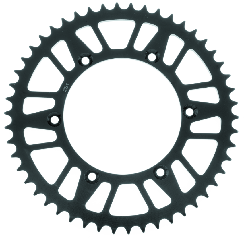 BikeMaster 965121 Yamaha Rear Steel Sprocket 520 48T - Black
