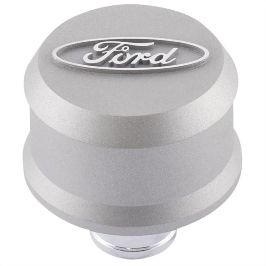 FORD FRD302-437 Valve Cover Breather w/ Slant Edge - Alm Gray