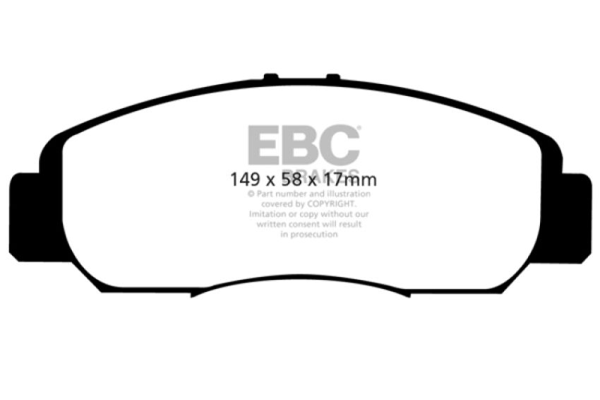 EBC Brakes DP31669C Redstuff Ceramic Low Dust Brake Pads