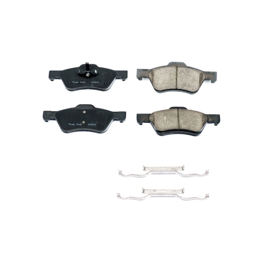 PowerStop 17-1047B PowerStop - Z17 Low-Dust Ceramic Brake Pads with Hardware