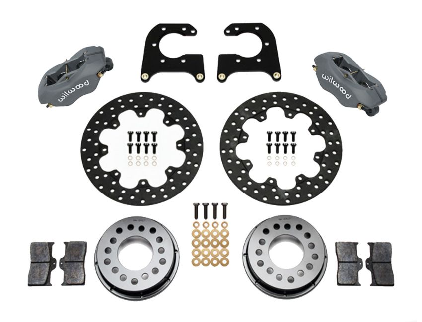 Wilwood 140-2119-BD Forged Dynalite Rear Drag Kit Drilled Rotor New Big Ford 2.50in Offset