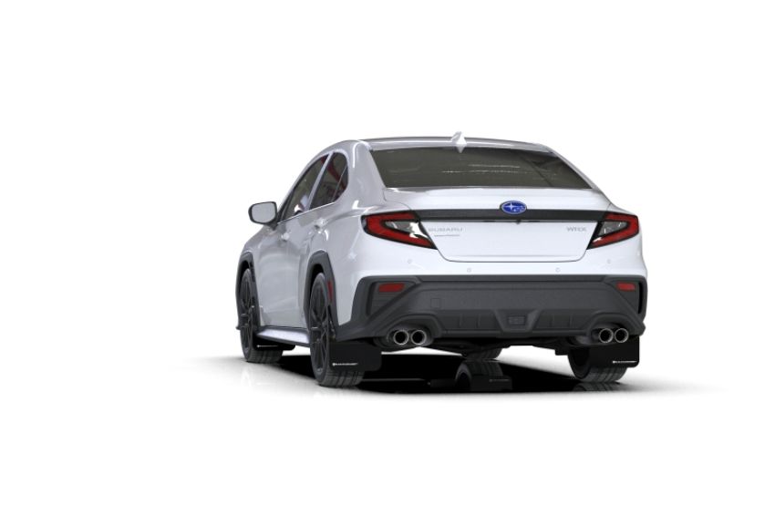 Rally Armor MF92-UR-BLK/WH Black Mud Flap/White Logo