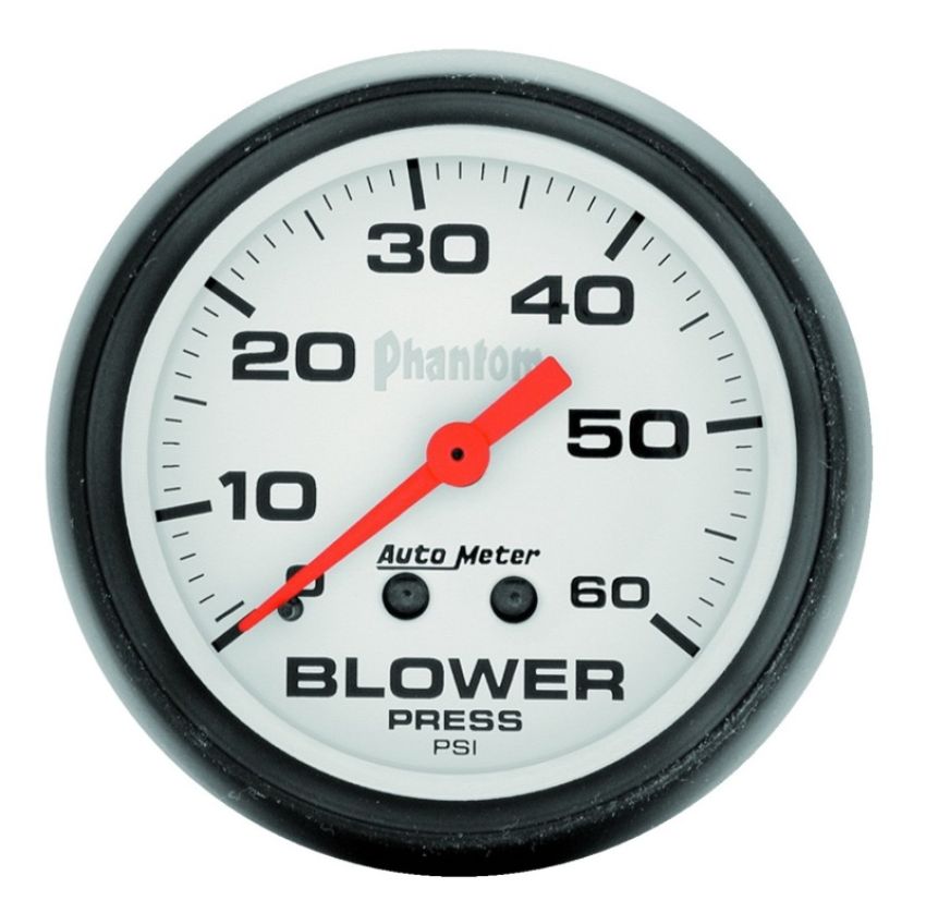AUTOMETER ATM5802 2-5/8in Phantom Blower Press. Gauge 0-60