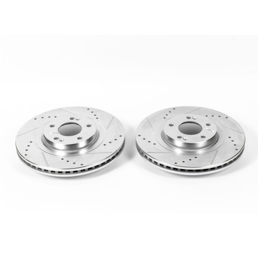 PowerStop JBR1585XPR PowerStop Evolution Performance Drilled, Slotted & Plated Brake Rotor Pair