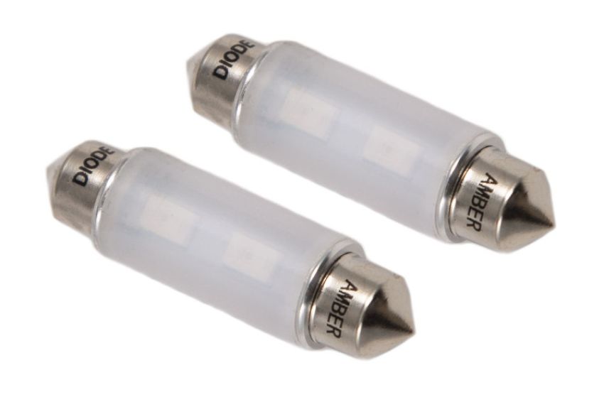 Diode Dynamics DD0316P 41mm HP6 LED Bulb - Amber (Pair)
