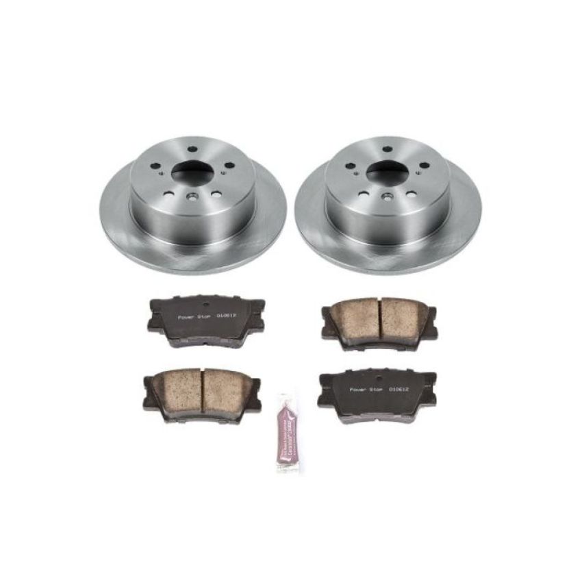 PowerStop KOE6520 OE Stock Replacement Low-Dust Ceramic Brake Pad and Rotor Kit