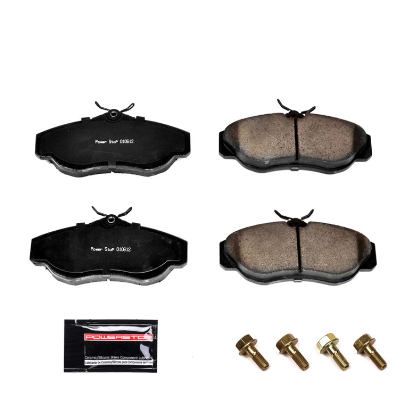 PowerStop Z23-676 PowerStop - Z23 Daily Driver Carbon-Fiber Ceramic Brake Pads with Hardware Kit