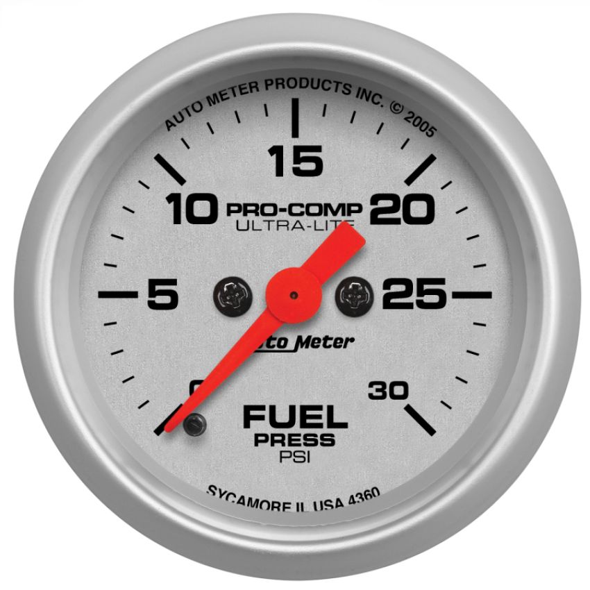 AutoMeter 4360 GAUGE, FUEL PRESSURE, 2 1/16