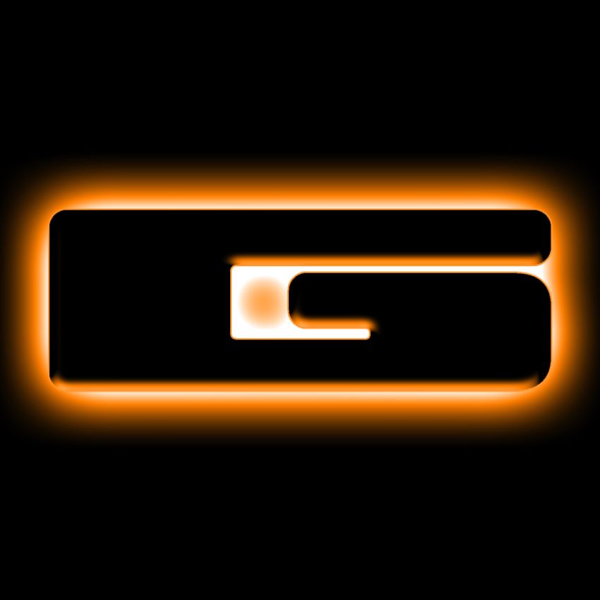 Oracle Lighting 3141-G-005 Universal Illuminated LED Letter Badges - Matte Black Surface Finish - G