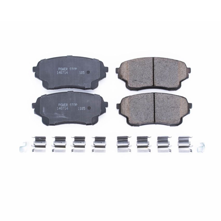 PowerStop 17-1105 PowerStop - Z17 Low-Dust Ceramic Brake Pads with Hardware