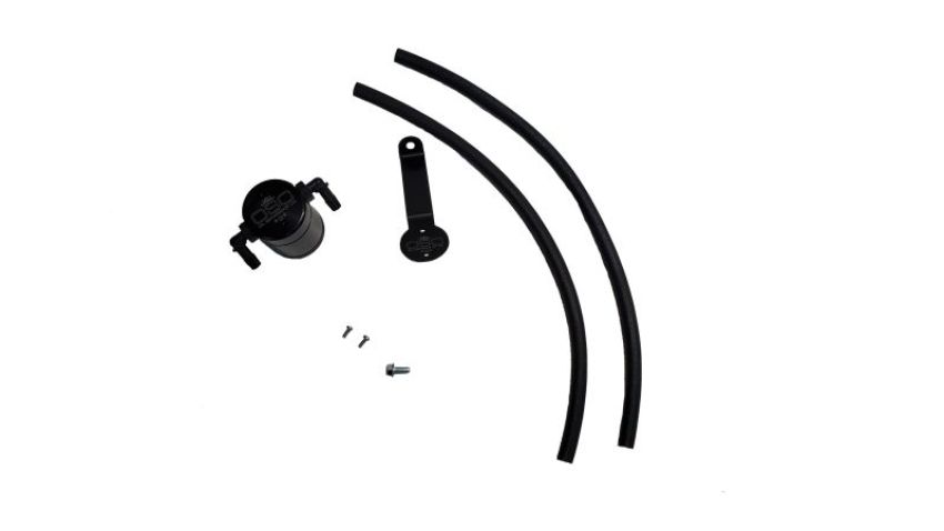 J&L 19-22 Ford/Lincoln SUV & Trucks w 2.0 EcoBoost Driver Side Oil Separator 3.0 - Black Anodized