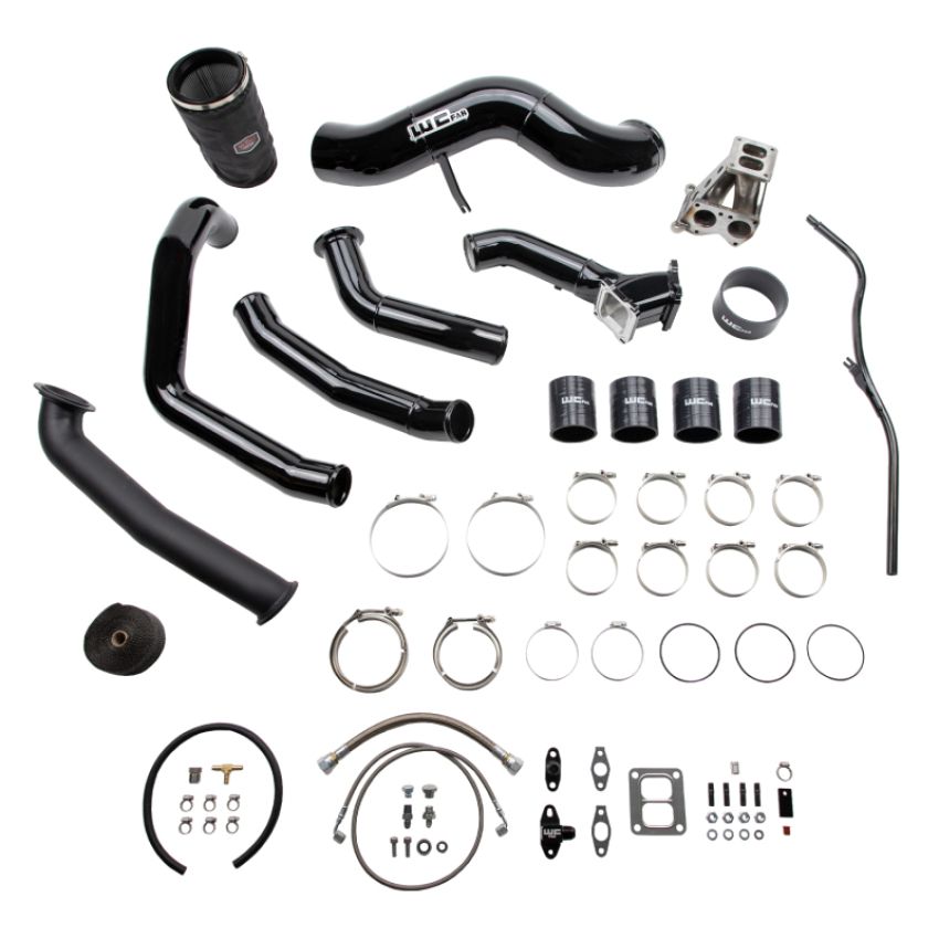 Wehrli WCF100489-CT 2001-2004 LB7 Duramax S400 Single Turbo Install Kit Candy Teal