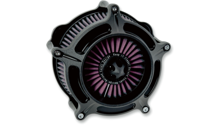 Roland Sands Design 0206-2039-SMB Turbine Air Cleaner - Black Ops