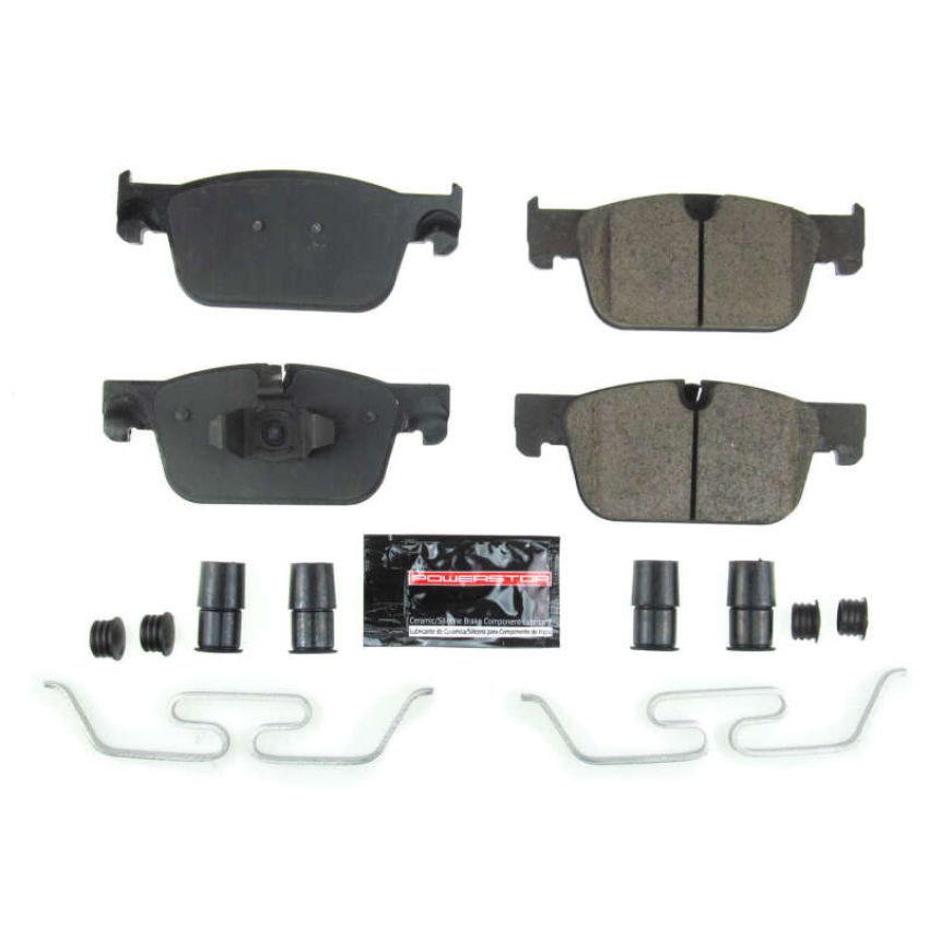 PowerStop Z23-1924 PowerStop - Z23 Daily Driver Carbon-Fiber Ceramic Brake Pads with Hardware Kit
