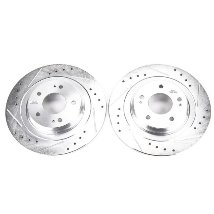PowerStop JBR1700XPR PowerStop Evolution Performance Drilled, Slotted & Plated Brake Rotor Pair