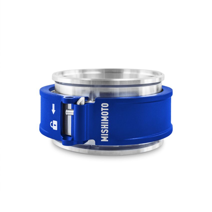 Mishimoto MMCLAMP-QD-30BL 3.0in Quick Release Clamp Assembly - Blue