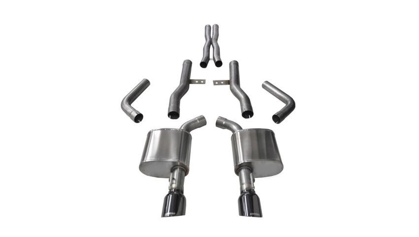 CORSA Performance 14996BLK Corsa 2015-2023 Dodge Charger SRT/Scat Pack/R/T 6.4L Black Xtreme Cat-Back Exhaust