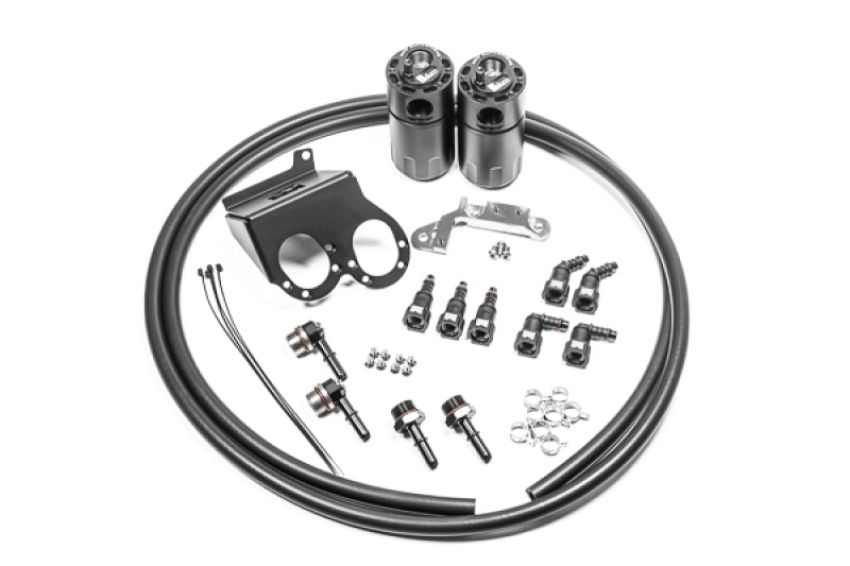 Radium Engineering 20-0986-FL DUAL CATCH CAN KIT, CCV, 14-19 CORVETTE LT1, FLUID LOCK