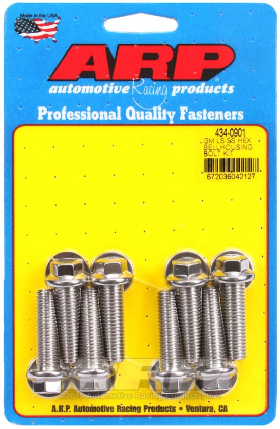ARP ARP434-0901 Bellhousing Bolt Kit - 6pt. GM LS
