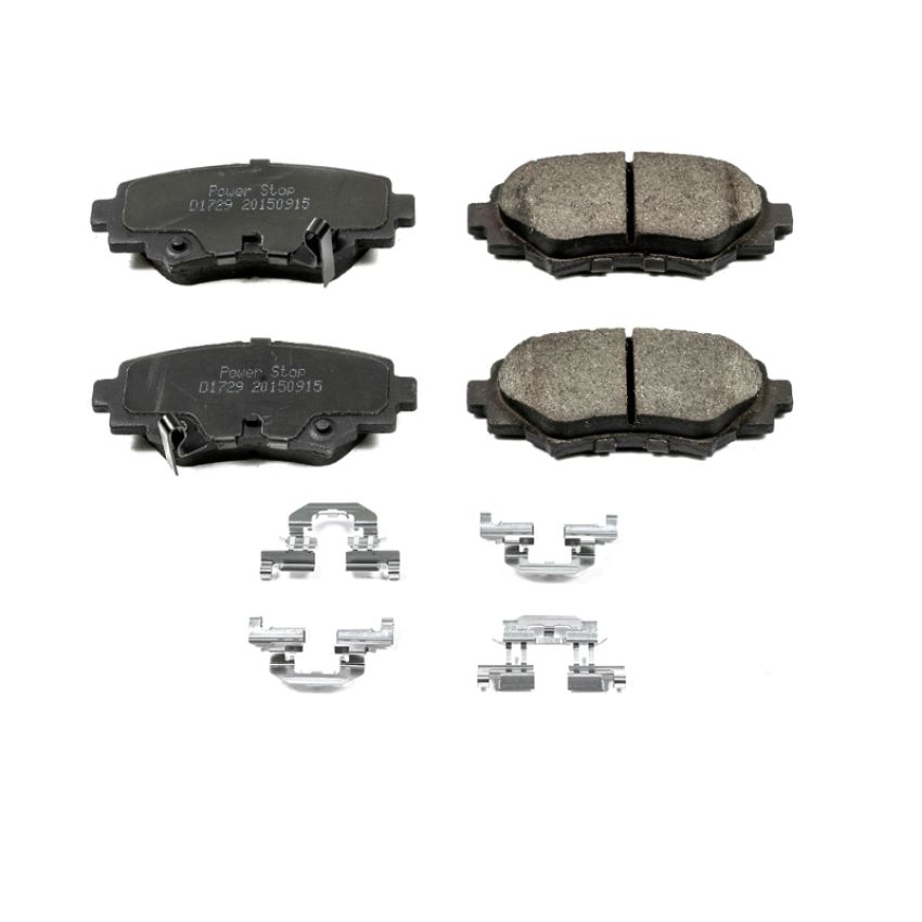 PowerStop 17-1729 PowerStop - Z17 Low-Dust Ceramic Brake Pads with Hardware